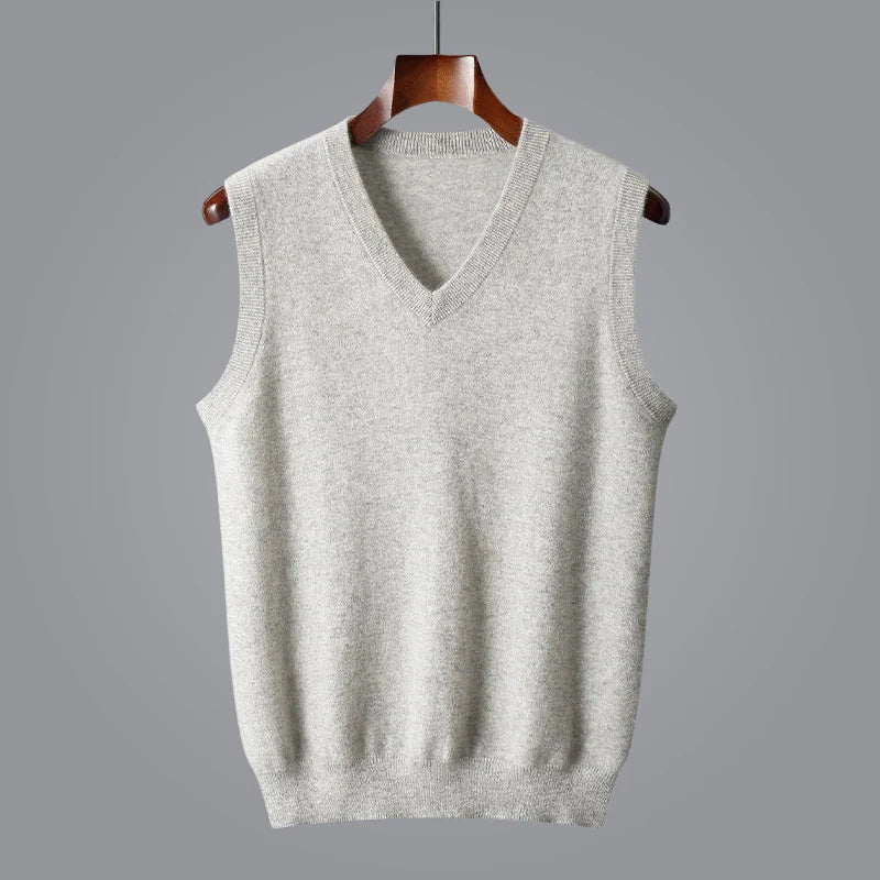 Gilbert | Men’s Cashmere V Neck Sweater Vest