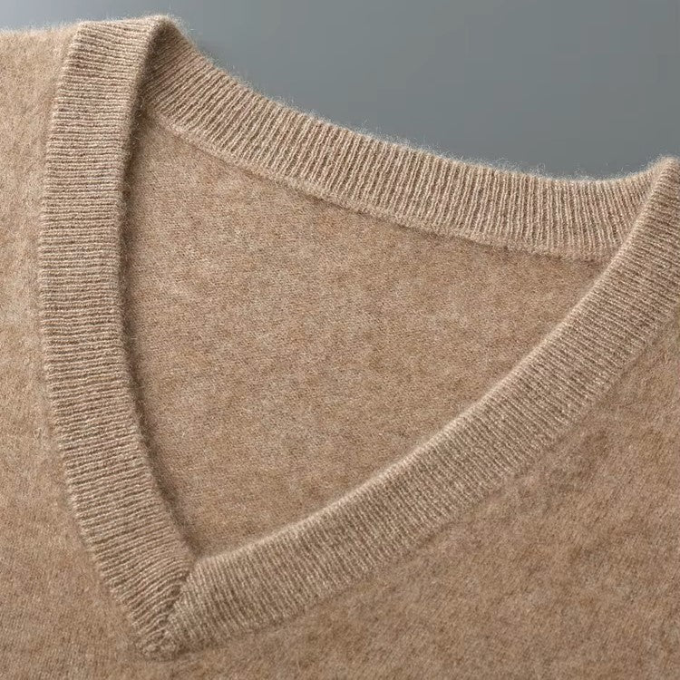 Gilbert | Men’s Cashmere V Neck Sweater Vest