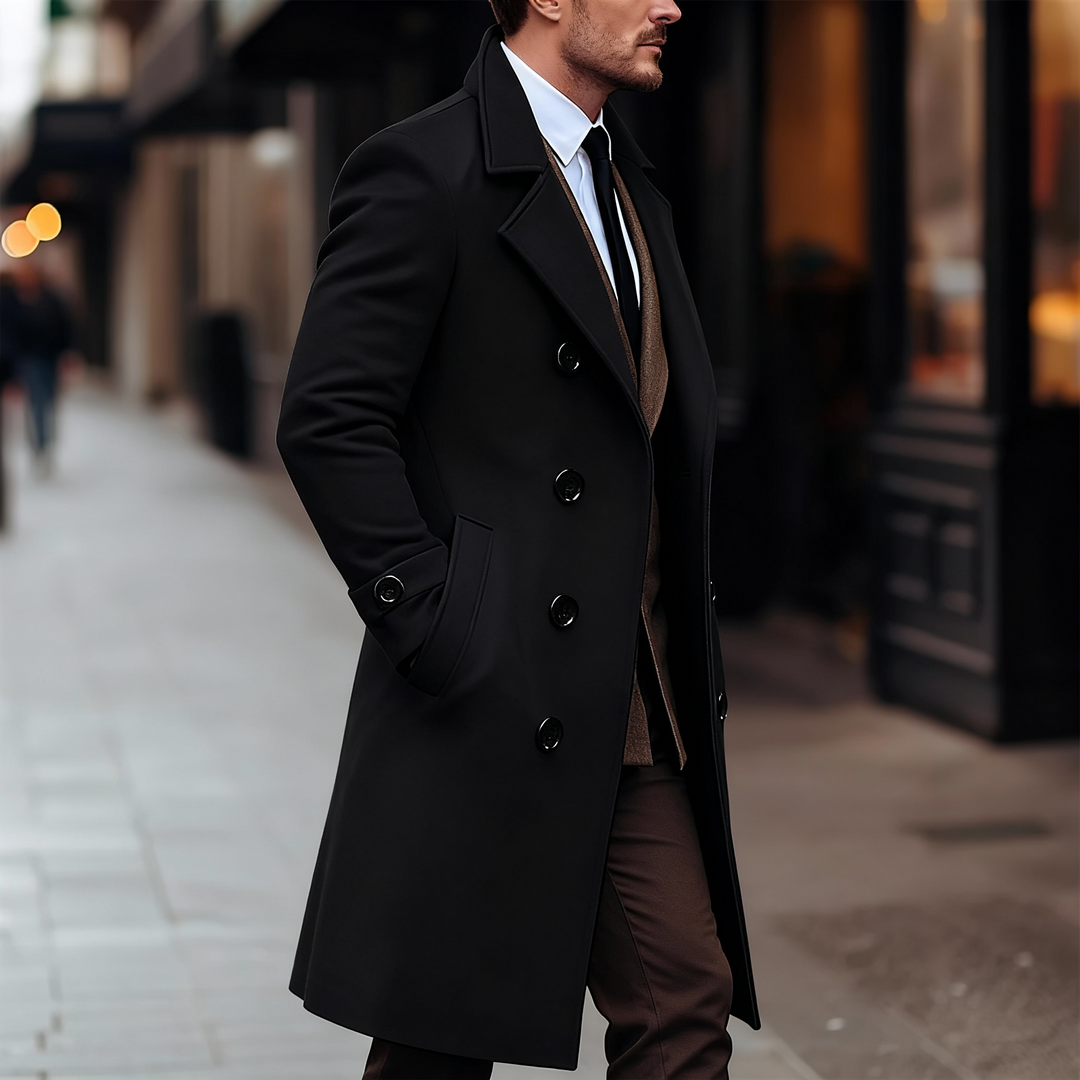 Reginald | Men’s Tailored Wool Blend Overcoat