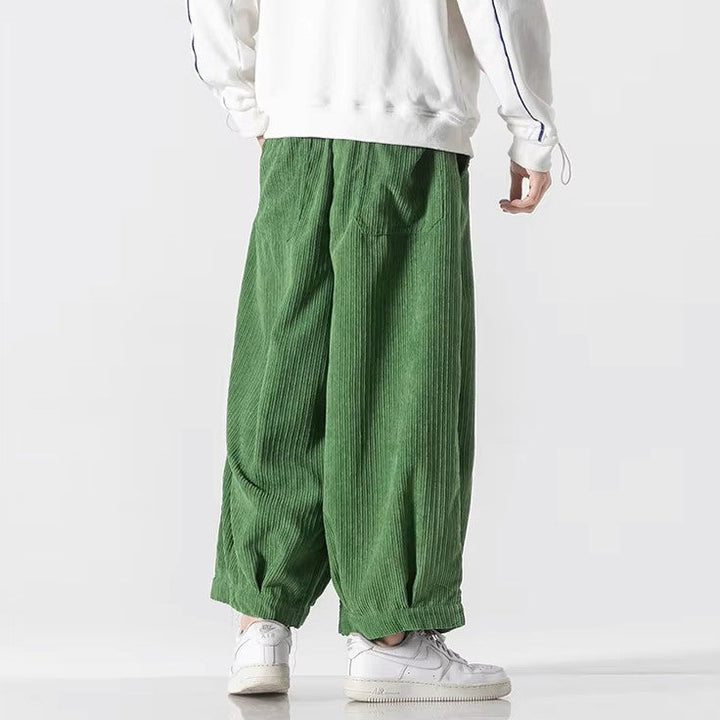 Alberto | Men’s Oversized Pleated Corduroy Pants